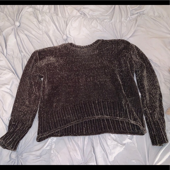 Aeropostle Velvet Cropped Sweater - Picture 2 of 2